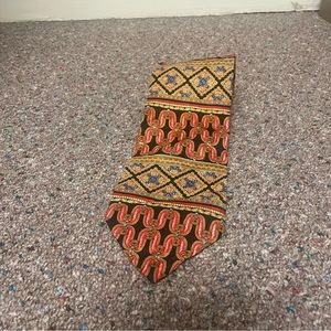 Vintage Pierre Balmain Men’s Neck Tie 100% Silk Paris Abstract 90’s Designer